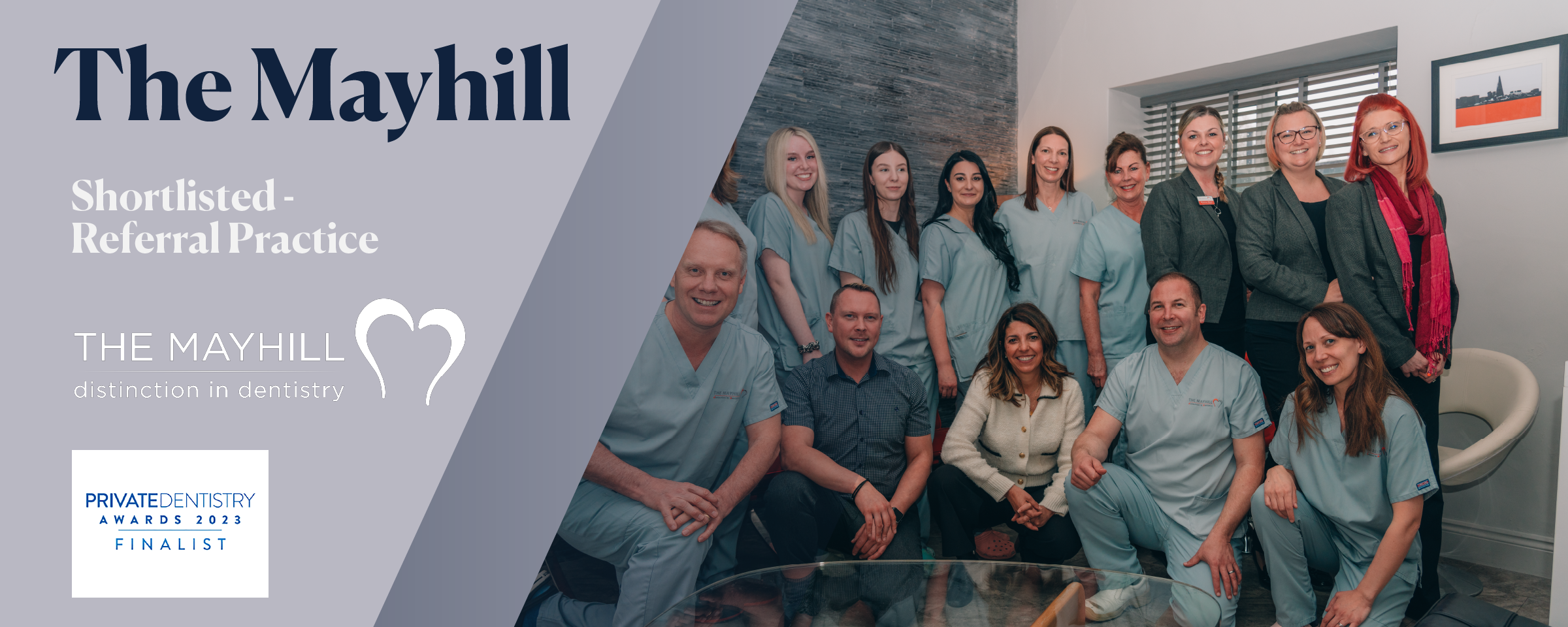 Beyond Excellence: The Mayhill shines as Finalists for 'Referral Practice' at The Private Dentistry Awards 2023