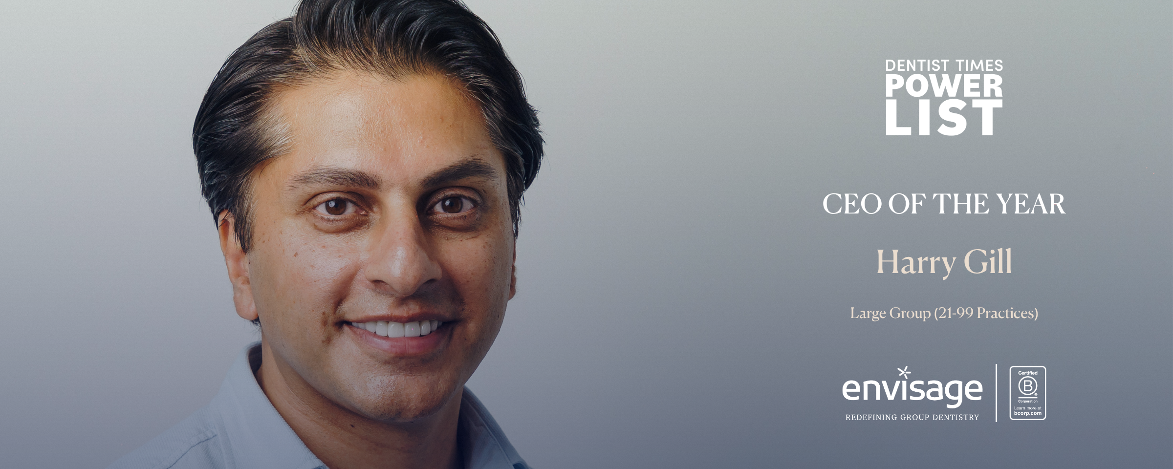 Building great teams: Envisage CEO Harry Gill named CEO of the Year